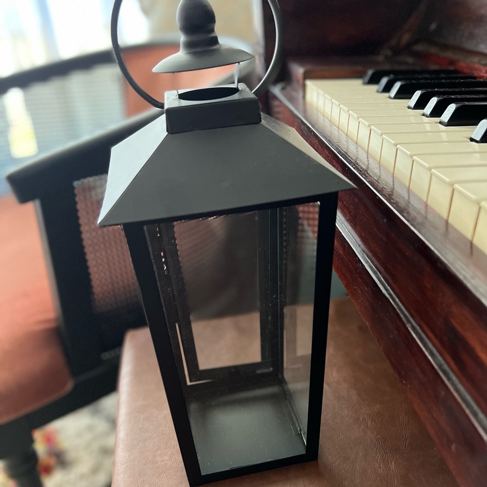 Black candle lantern
